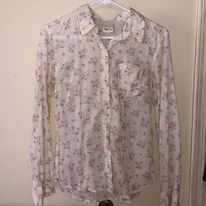 American Eagle flower button up